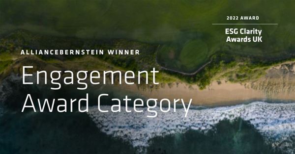 AllianceBernstein Recognized By ESG Clarity UK Awards